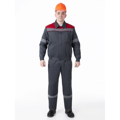 Костюм МILL Легионер  лето с супатной застежкой (куртка, п/к) красный 